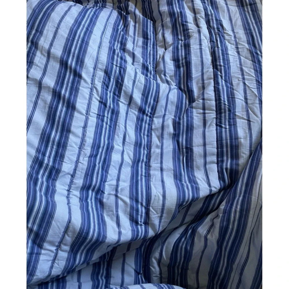 Lauren Ralph Lauren Putney Blue Paisley Comforter Full/Queen Pillow Sham Cotton